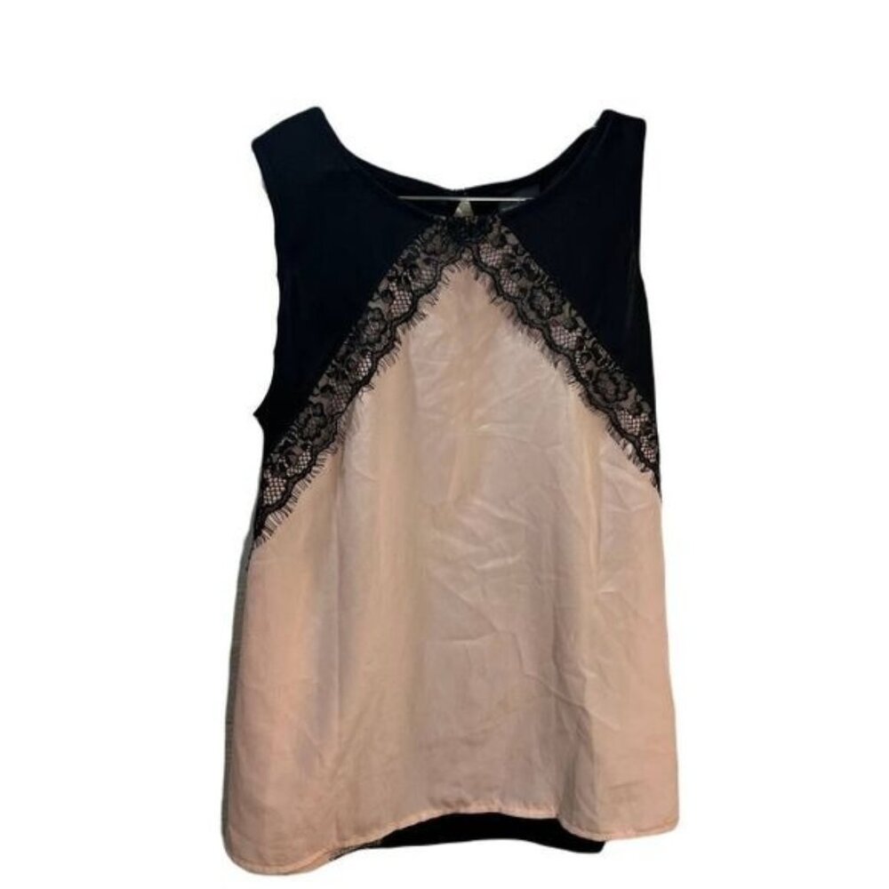 Worthington Sleeveless‎ Cami Top with Lace Detail MP